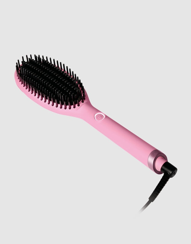 glide® Limited Edition Hair Straightener Brush in Fondant Pink